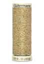 Spule Gütermann Metallic Effektgarn in Gold, Farbcode 24